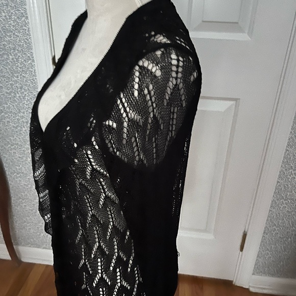 Black Lightweight Summer Sweater - Picture 3 of 10